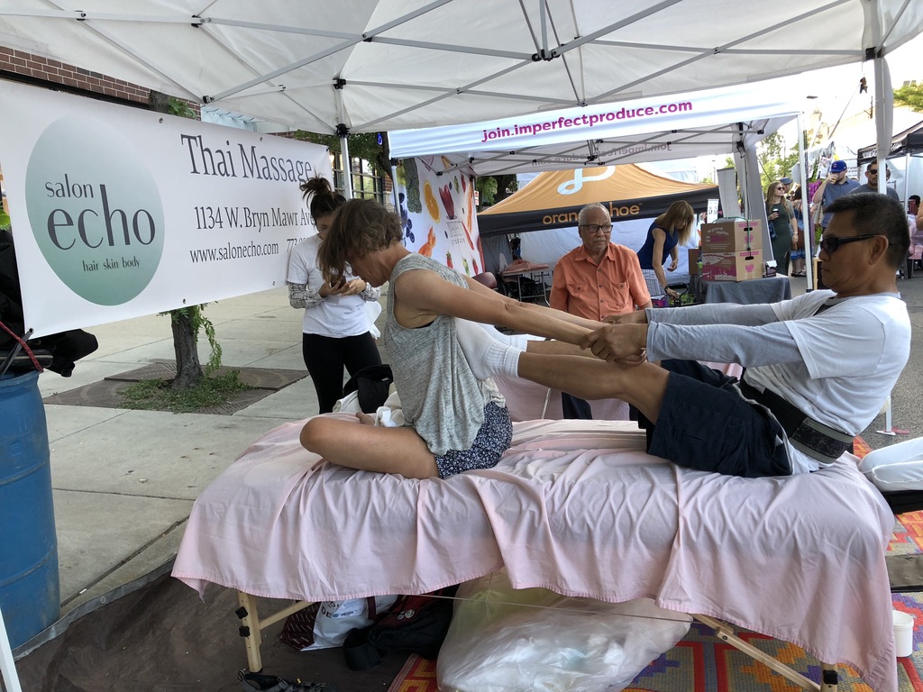 Thai table top massage,